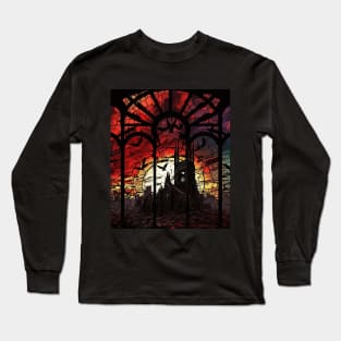 Stained Glass Tristram Cathedral Long Sleeve T-Shirt